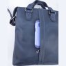 Стильная деловая мужская сумка из винтажной кожи синего цвета VATTO (11762) - 9