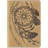 Кожаная обложка на паспорт в цвете кэмел с рисунком SHVIGEL (2415303) - 1