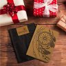 Кожаная обложка на паспорт в цвете кэмел с рисунком SHVIGEL (2415303) - 6