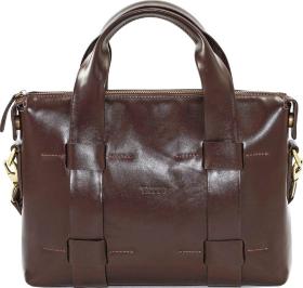 Чоловіча коричнева сумка з гладкої шкіри VATTO (11961)