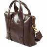 Мужская коричневая сумка из гладкой кожи VATTO (11961) - 4