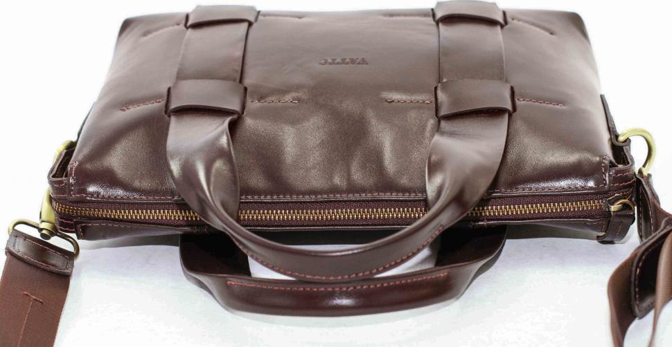 Мужская коричневая сумка из гладкой кожи VATTO (11961)
