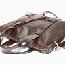 Мужская коричневая сумка из гладкой кожи VATTO (11961) - 10