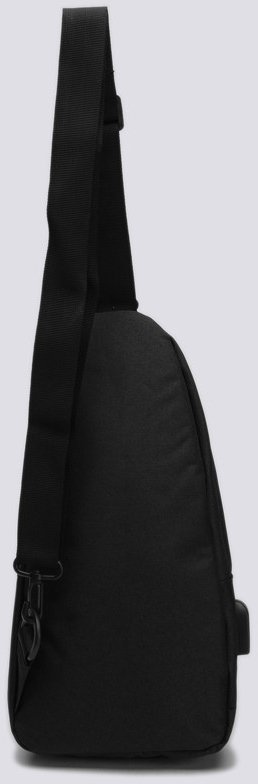 Многофункциональная мужская сумка-слинг из черного полиэстера Monsen (19414)