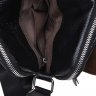 Небольшая мужская сумка-планшет из натуральной кожи черного цвета Keizer (19266) - 6
