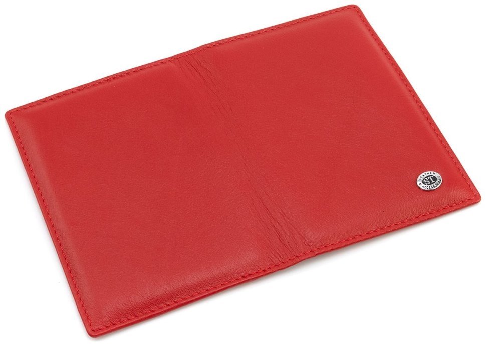 Обложка для паспорта старого образца ST Leather 97720 красного цвета modnotak фото №4