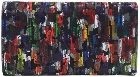 Різнокольоровий жіночий гаманець із натуральної шкіри Desisan 107820 на кнопці