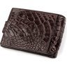Тонкий гаманець з натуральної шкіри крокодила коричневого кольору CROCODILE LEATHER (024-18210) - 2