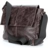 Мужская коричневая сумка-мессенджер из натуральной кожи в стиле винтаж SHVIGEL 2400799 - 3
