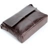 Мужская коричневая сумка-мессенджер из натуральной кожи в стиле винтаж SHVIGEL 2400799 - 9