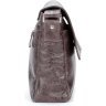 Мужская коричневая сумка-мессенджер из натуральной кожи в стиле винтаж SHVIGEL 2400799 - 10