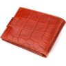 Світло-коричневий чоловічий гаманець із натуральної шкіри під крокодила CANPELLINI (2421510) - 2