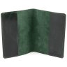 Красива обкладинка для паспорта темно-зеленого кольору ST Leather (16723) - 2