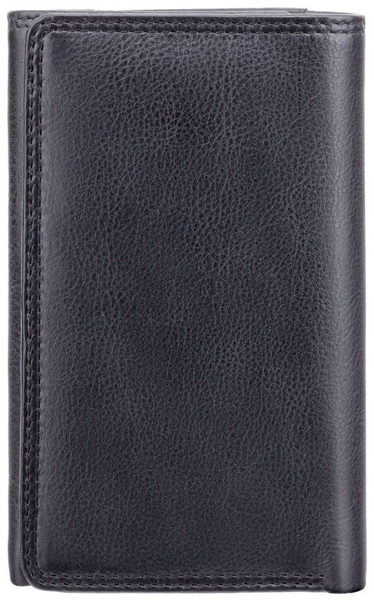 Средний женский кошелек из натуральной кожи черного цвета с RFID - Visconti Picadilly 68820