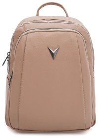 Функціональний жіночий рюкзак з якісної екошкіри Monsen 88820 Бежевий