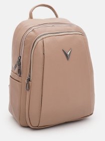 Функціональний жіночий рюкзак з якісної екошкіри Monsen 88820 Бежевий