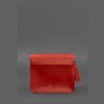 Кожаная женская бохо-сумка красного цвета BlankNote Лилу 78920 - 6