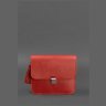 Кожаная женская бохо-сумка красного цвета BlankNote Лилу 78920 - 7