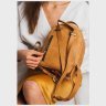 Желтый женский рюкзак-сумка из винтажной кожи BlankNote Groove S 79020 - 6