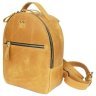 Жовтий жіночий рюкзак-сумка із вінтажної шкіри BlankNote Groove S 79020 - 1