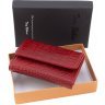 Повсякденний шкіряний жіночий гаманець червоного кольору з тисненням Tony Bellucci (10839) - 7