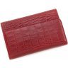 Повсякденний шкіряний жіночий гаманець червоного кольору з тисненням Tony Bellucci (10839) - 3