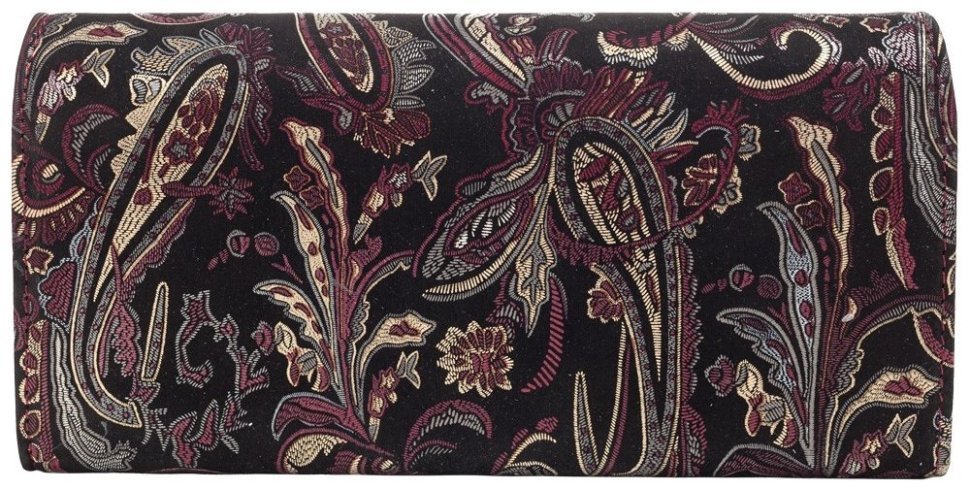 Крупный женский кошелек из натуральной кожи с цветочным принтом Desisan 79720 modnotak фото №2