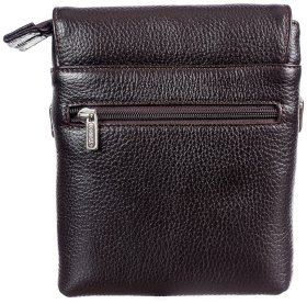 Якісна чоловіча сумка планшет з натуральної шкіри DESISAN 81321 Коричнева