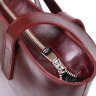 Бордовая женская сумка-шоппер из натуральной высококачественной кожи Shvigel (16368) - 5