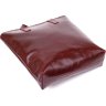 Бордова жіноча сумка-шоппер із натуральної високоякісної шкіри Shvigel (16368) - 6