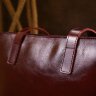 Бордова жіноча сумка-шоппер із натуральної високоякісної шкіри Shvigel (16368) - 9