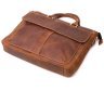 Чоловіча сумка для ноутбука у вінтажному стилі з натуральної шкіри коричневого кольору Vintage 2422673 - 3
