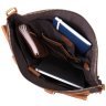 Чоловіча сумка для ноутбука у вінтажному стилі з натуральної шкіри коричневого кольору Vintage 2422673 - 4