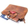 Чоловіча сумка для ноутбука у вінтажному стилі з натуральної шкіри коричневого кольору Vintage 2422673 - 6