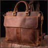 Мужская сумка для ноутбука в винтажном стиле из натуральной кожи коричневого цвета Vintage 2422673 - 7