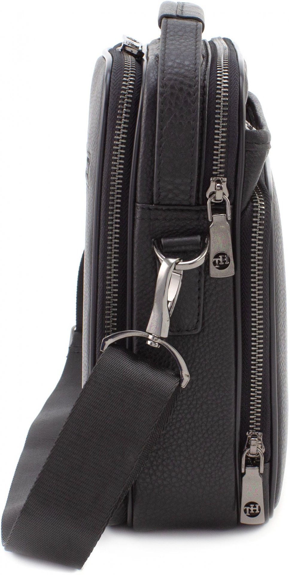 Чоловіча сумка-барсетка вертикального типу з натуральної шкіри на двох блискавках H.T Leather (10003)
