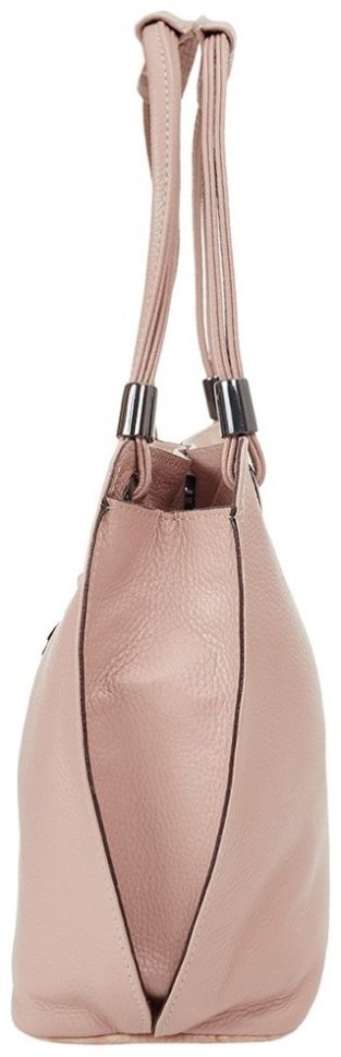 Пудровая женская сумка из натуральной кожи флотар с длинными ручками Desisan 81721 фото №3 Пудровая женская сумка из натуральной кожи флотар с длинными ручками Desisan 81721 modnotak фото №3