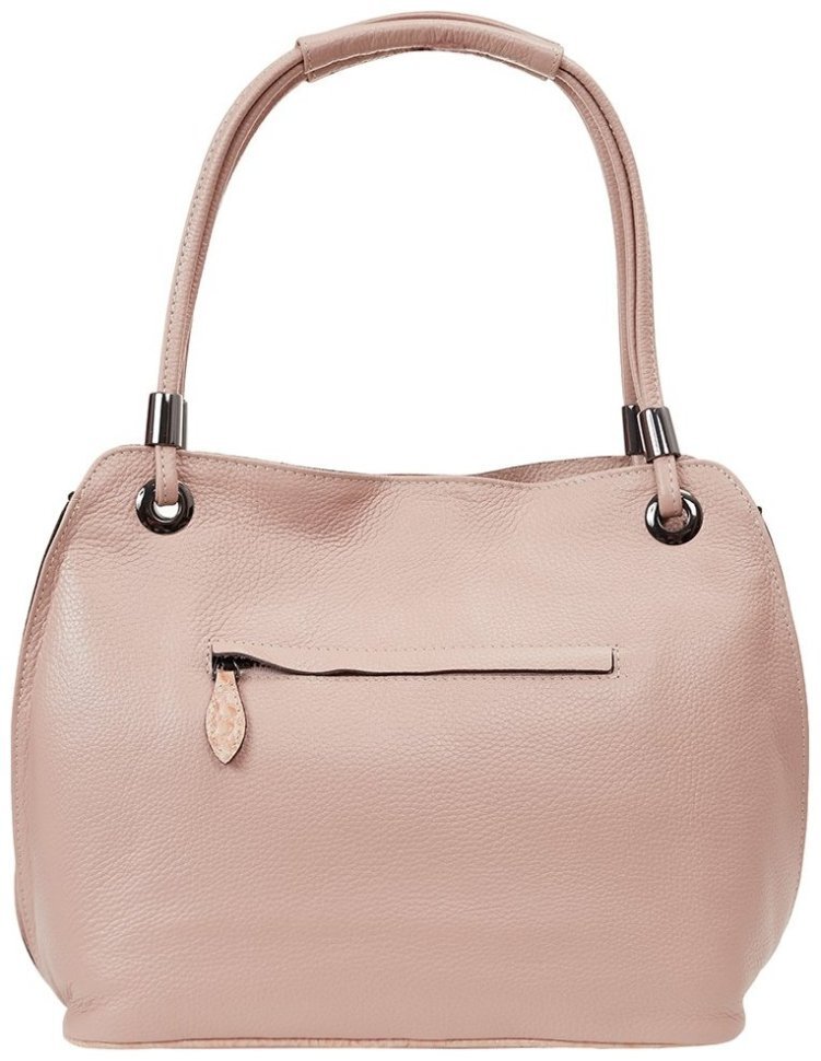 Пудровая женская сумка из натуральной кожи флотар с длинными ручками Desisan 81721 фото №4 Пудровая женская сумка из натуральной кожи флотар с длинными ручками Desisan 81721 modnotak фото №4