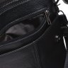 Мужская черная сумка на плечо из говяжьей кожи с клапаном Keizer (15659) - 6