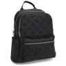 Жіночий текстильний рюкзак чорного кольору із сердечками Monsen 71821 - 1