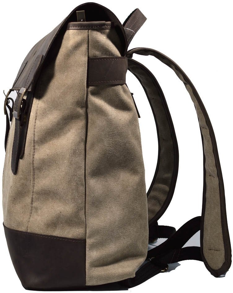 Міський рюкзак світло-коричневого кольору із щільного текстилю TARWA (19924)