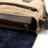 Чоловіча сумка-месенджер через плече бежевого кольору з канвасу та шкіри TARWA (19921) - 7