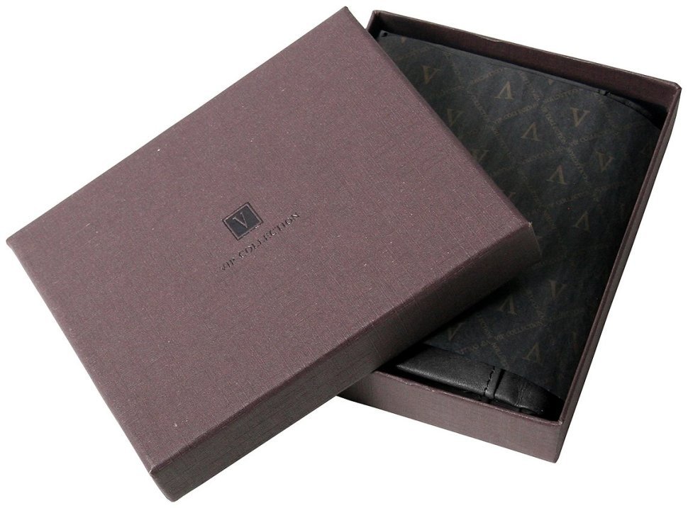 Шкіряне портмоне із захистом RFID Beverly Hills чорного кольору Vip Collection 102521 фото №6 Шкіряне портмоне із захистом RFID Beverly Hills чорного кольору Vip Collection 102521 modnotak фото №6