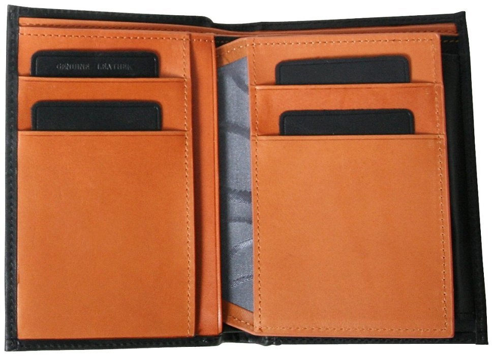 Шкіряне портмоне із захистом RFID Beverly Hills чорного кольору Vip Collection 102521 фото №7 Шкіряне портмоне із захистом RFID Beverly Hills чорного кольору Vip Collection 102521 modnotak фото №7