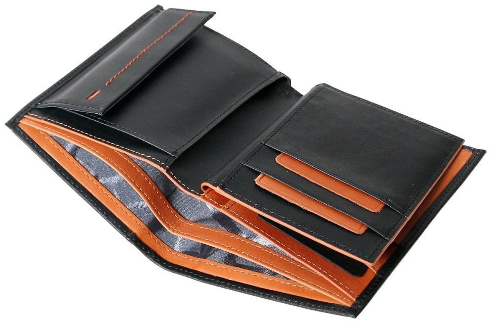 Шкіряне портмоне із захистом RFID Beverly Hills чорного кольору Vip Collection 102521 фото №8 Шкіряне портмоне із захистом RFID Beverly Hills чорного кольору Vip Collection 102521 modnotak фото №8