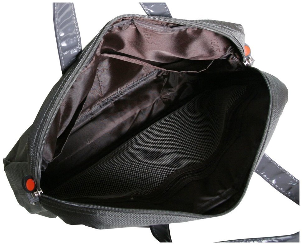 Текстильный портфель серого цвета VERUS Rio Grande 102621 (полиэстер) фото №3 Текстильный портфель серого цвета VERUS Rio Grande 102621 (полиэстер) modnotak фото №3