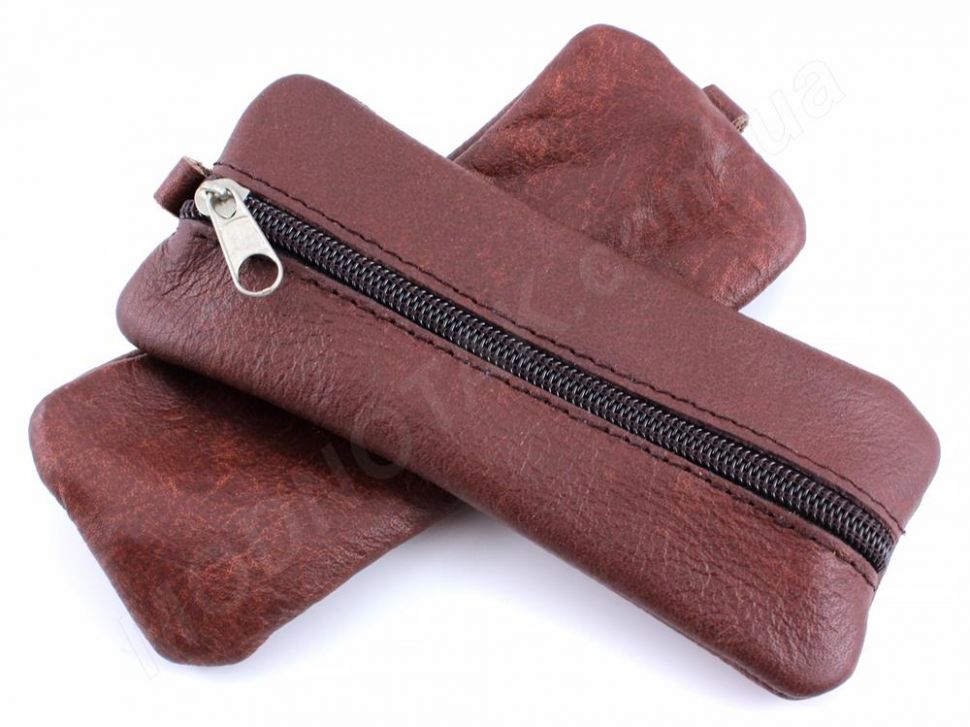 Коричнева ключниця з натуральної шкіри для довгих ключів Leather Accessories (41010)