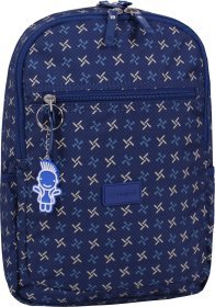 Синій текстильний рюкзак на два відділення під формат А4 - Bagland (53621)