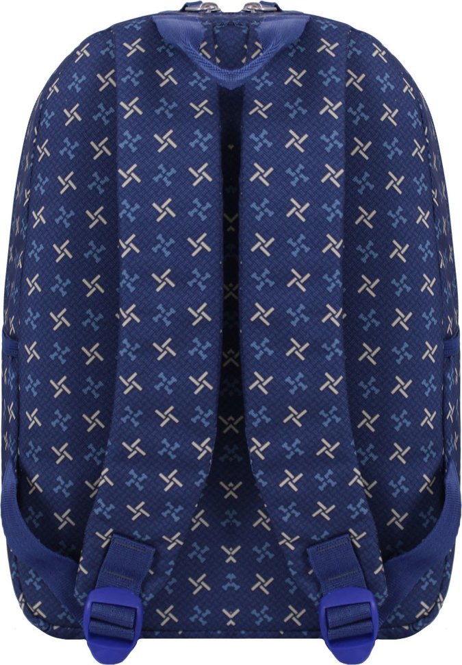 Синий текстильный рюкзак на два отделения под формат А4 - Bagland (53621)