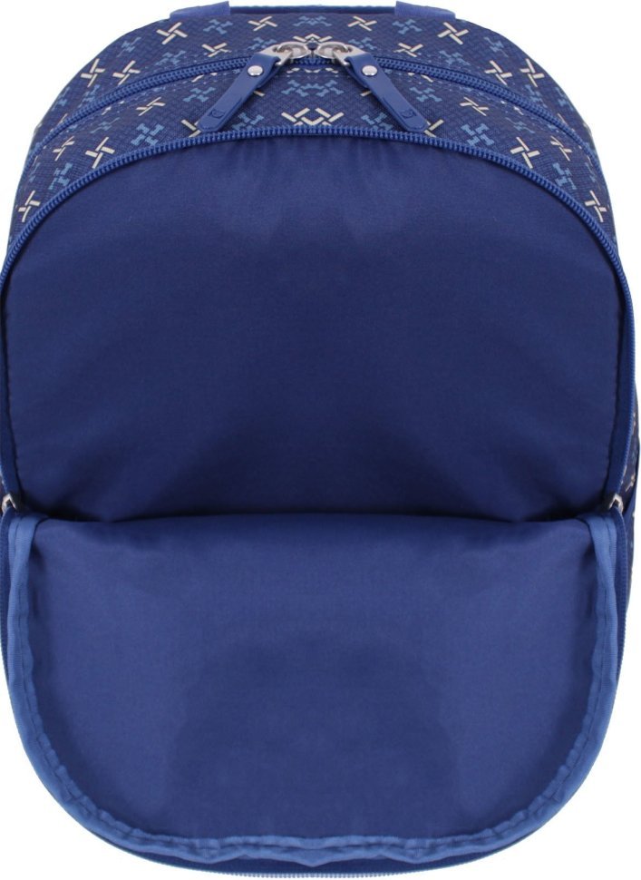 Синий текстильный рюкзак на два отделения под формат А4 - Bagland (53621)